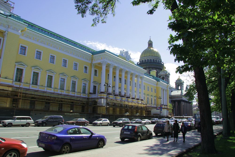 Stavba hotelu Four Seasons v Petrohradě